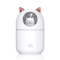 300ml air humidifier cute rabbit ultra silent usb aroma essential room car led night lamp air purifier mist maker air fresher