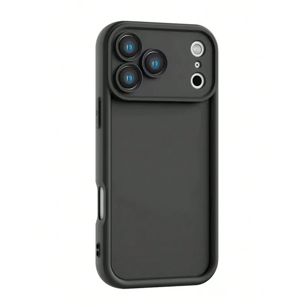 Фото Минималистичный утолщенный противоударный черный чехол для iPhone 17 16 15 14 13 12 11 Pro Max Plus Air XS X XR 16E 17E 7 8 SE2 №4