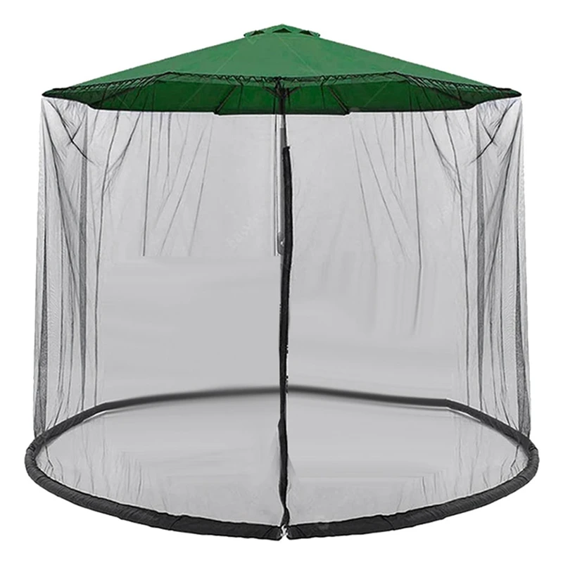 

1 PCS Mosquito Bug Net Parasol Outdoor Lawn Garden Camping Umbrella Sunshade Cover For Outdoor Patio Camping Umbrella