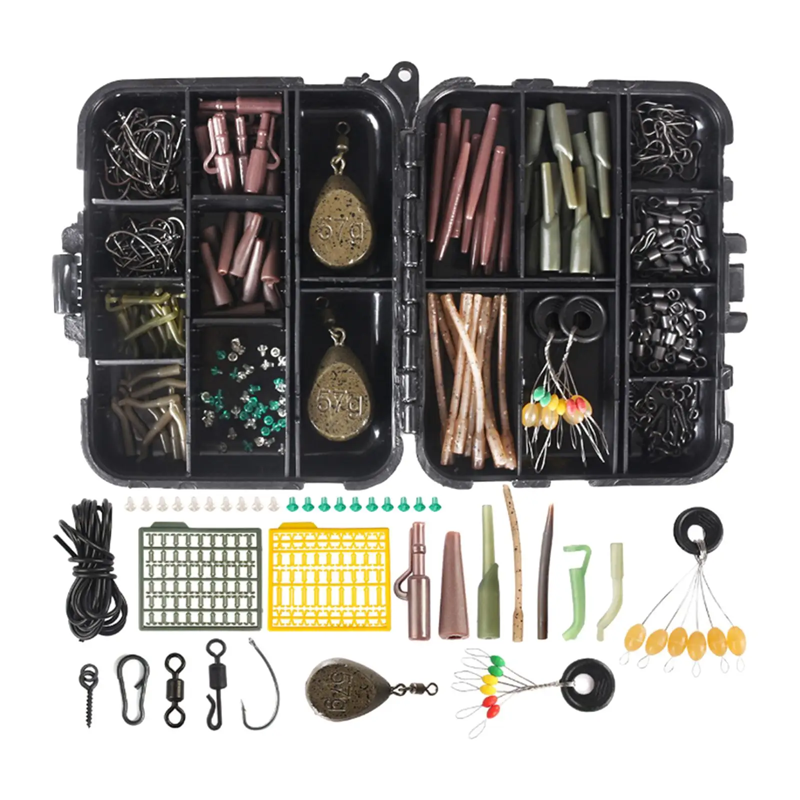 

Fishing Accessories Set Carp Fishing Terminal Tackle Box Gear Jig Hooks for Freshwater Saltwater Coarse Fishing Outdoor Fishing