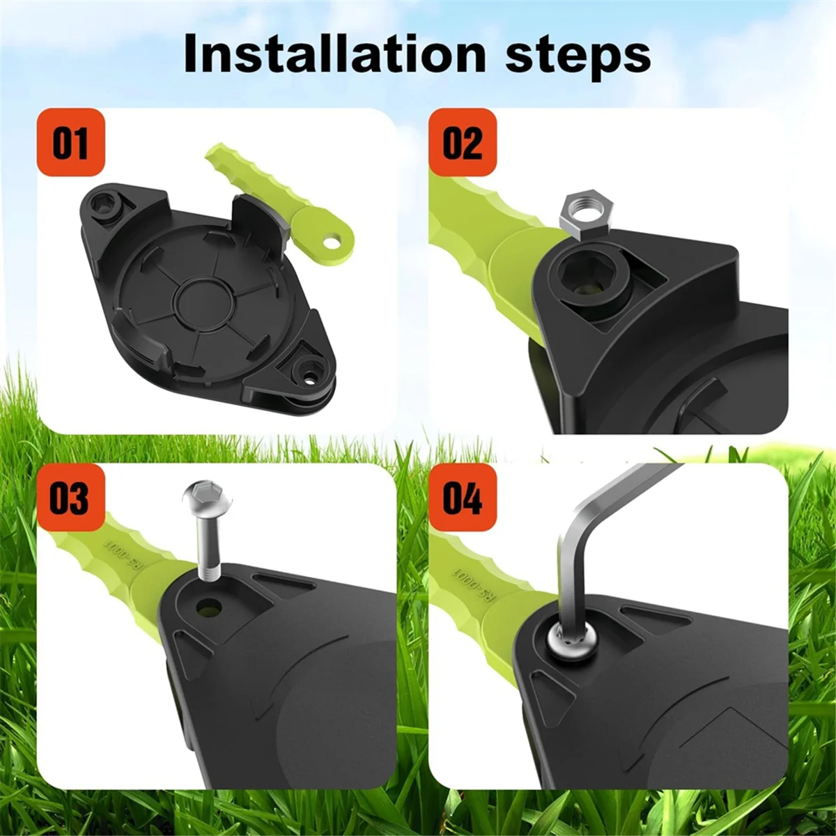 Пластиковая Головка триммера для триммеров Ryobi 18 В 24 и 40 в RY40210 RY40210A с 10 лезвиями