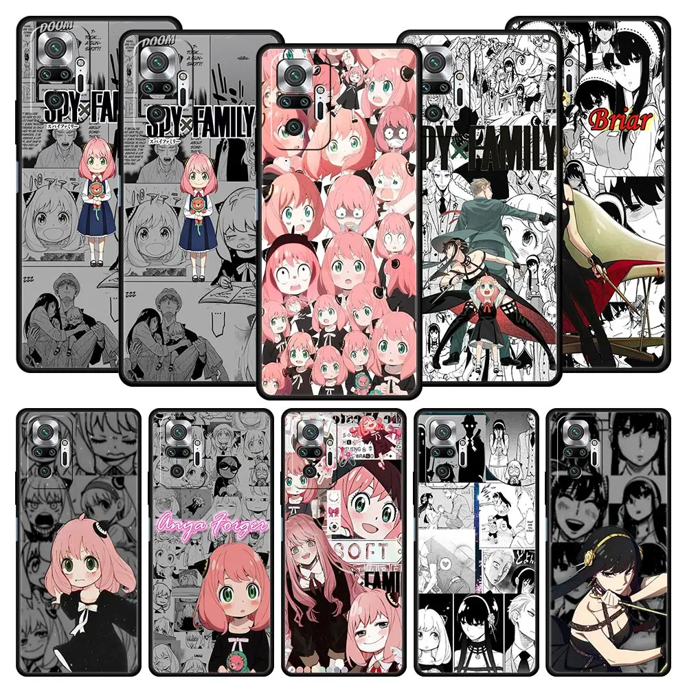

Spy x Family Anya Forger For Xiaomi Redmi Note 11 10 9 8 Pro Phone Case 10S 9S 7 8T 9T 9A 8A 9C K50 K40 Gaming 11T 5G Back Cover