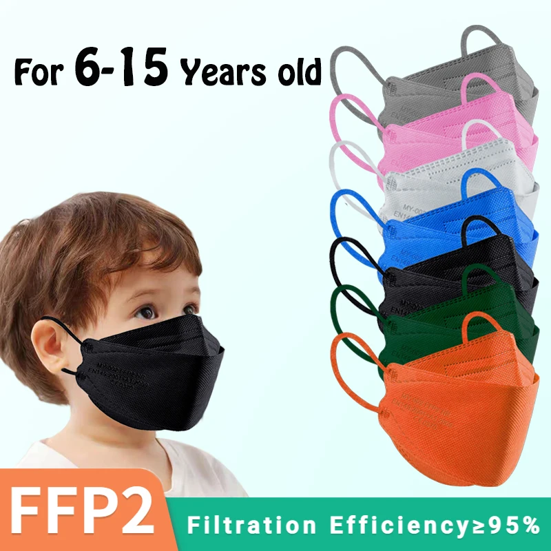 

Детская Защитная маска KN95, 4 слоя, ffp2mask