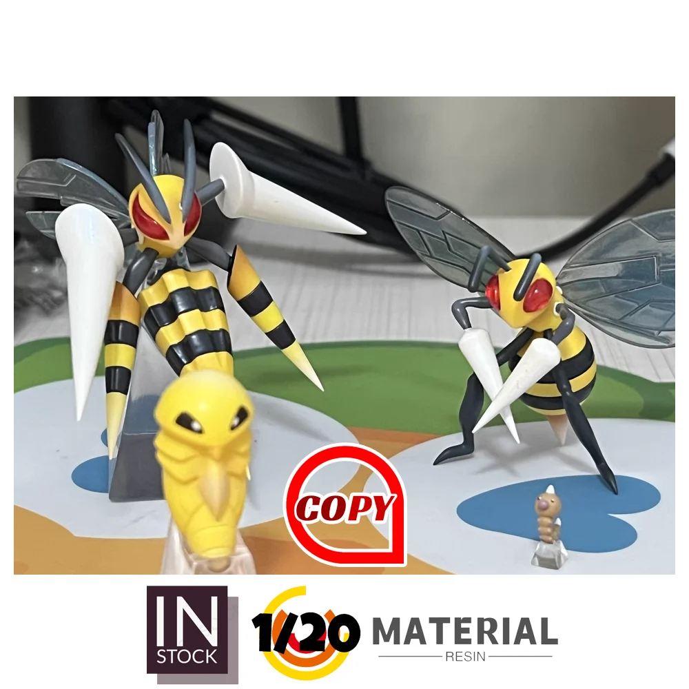[В наличии] Фигурка из смолы 1/20 [Копи MH] — Weedle &amp Kakuna Beedrill Mega