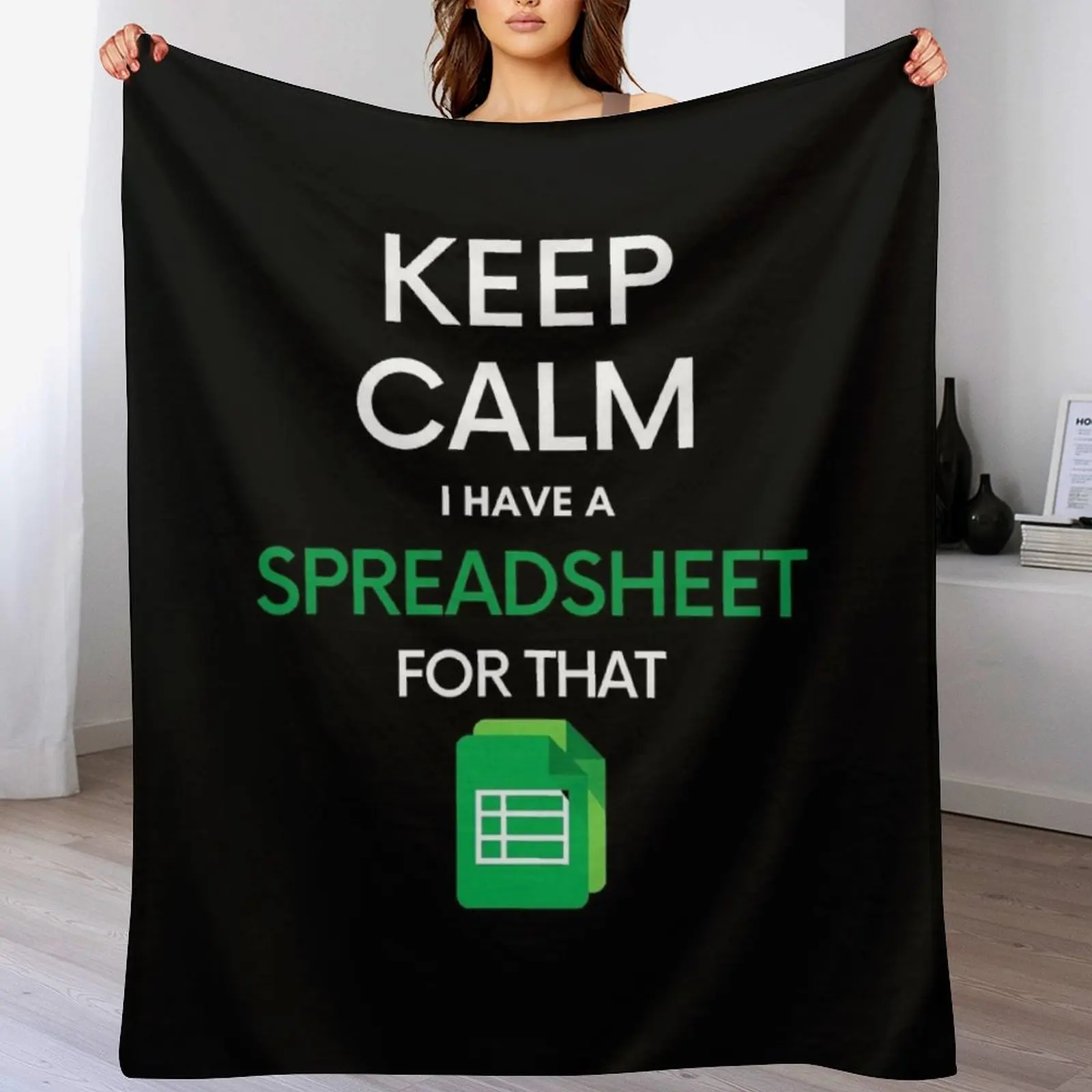 Keep Calm У меня есть аркуш для этой - Microsoft Excel // Google Sheets Плед Симпатичные плед-одеяла