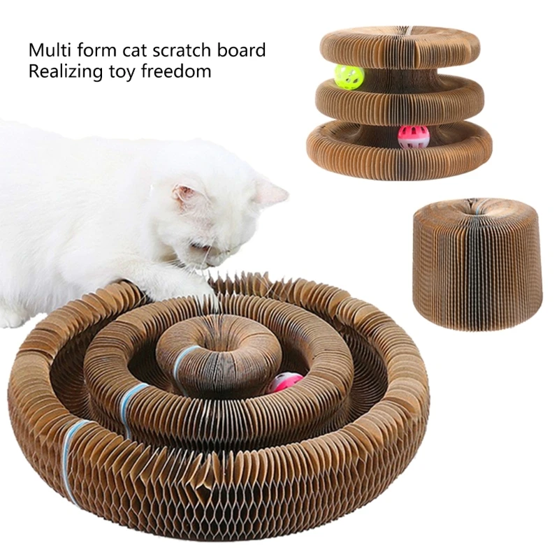 

Cat Toy Recyclable Cardboard Organ Shape Scratching Surfaces for Cat Scratch Playing Make Grinding Claws More Interestin