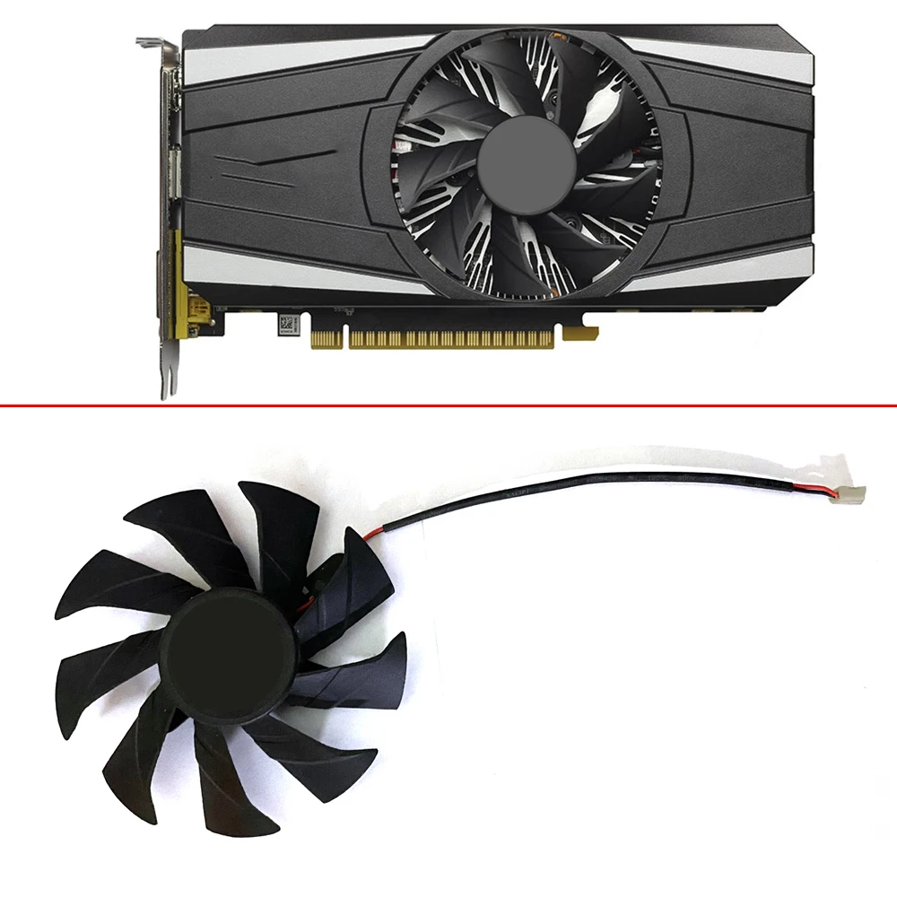 Новый вентилятор 87 мм 2PIN DC 12V GTX1050TI-4GD5 GPU для ZOTAC GeForce GTX 1050Ti-4GD5 Thunderbolt PB HY SM