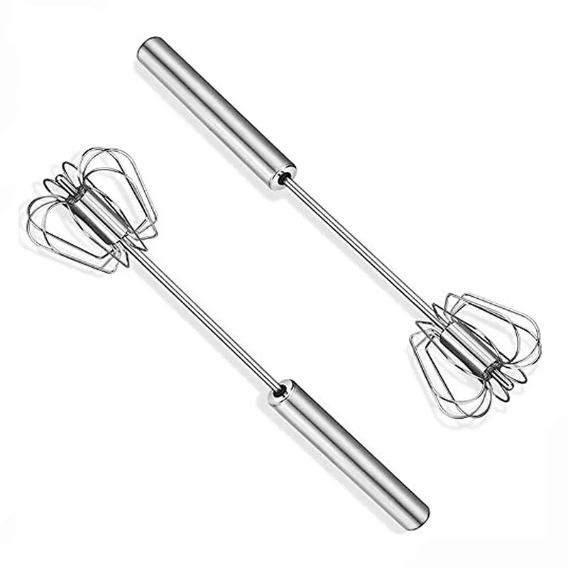 

Hand Pressure Semi-automatic Egg Beater Stainless Steel Kitchen Accessories Tools Self Turning Cream Utensils Whisk Manual Mixer