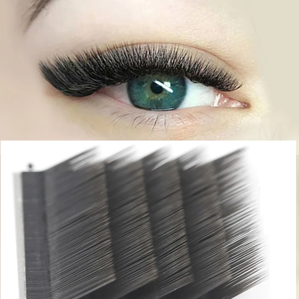 

L Curl Korea PBT Eyelash Extension Mix 8~15mm False Matt Individual Lashes Hand Made Natural Faux Mink Eyelashes For Makeup Tool