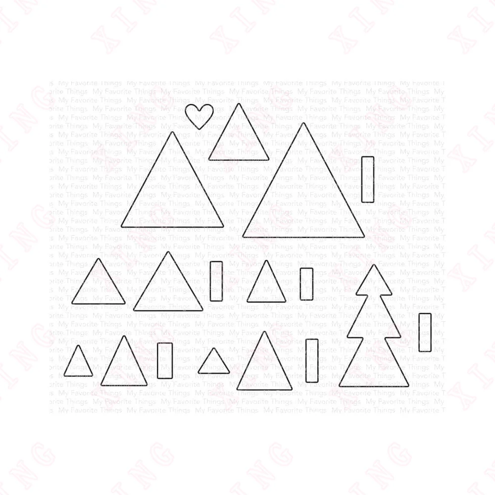

2022 New Arrival Metal Cutting Dies Craft Decoration Embossing Molds Diy Handmade Cool Christmas Trees Made Album Card Templates