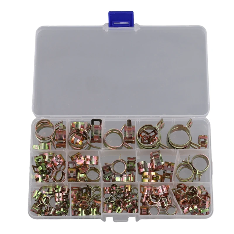 115 шт. пружинные зажимы для шланга 6-22 мм цинковый пружинный зажим топливная линия