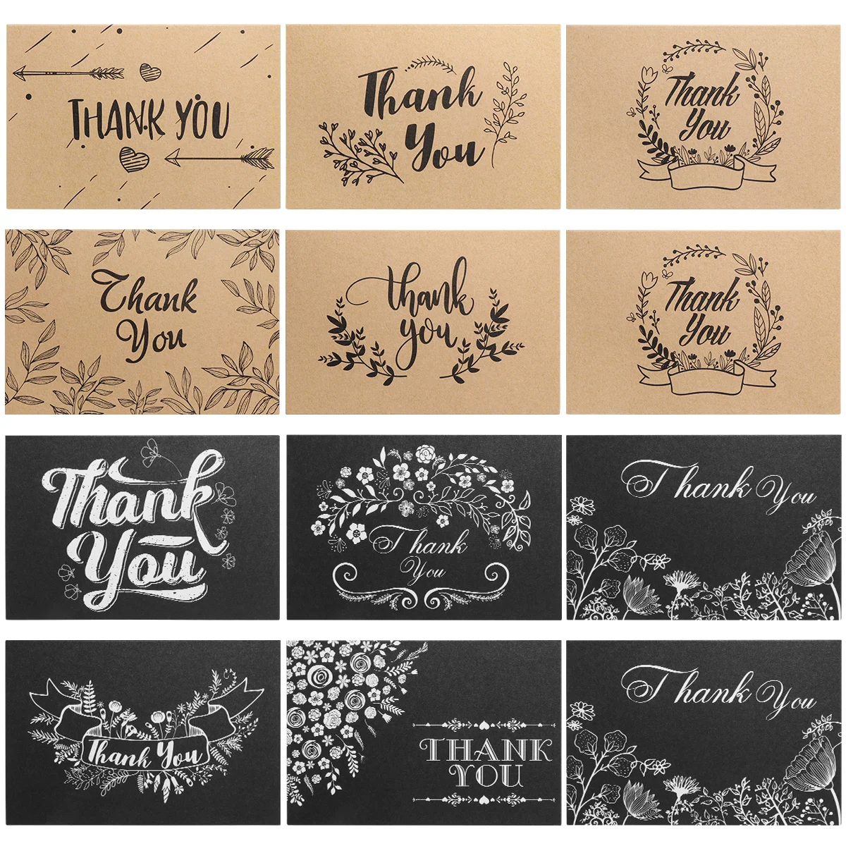 Love Thanks Card You Cards Set Label Stickers Thanksgiving Wedding DIY Festival