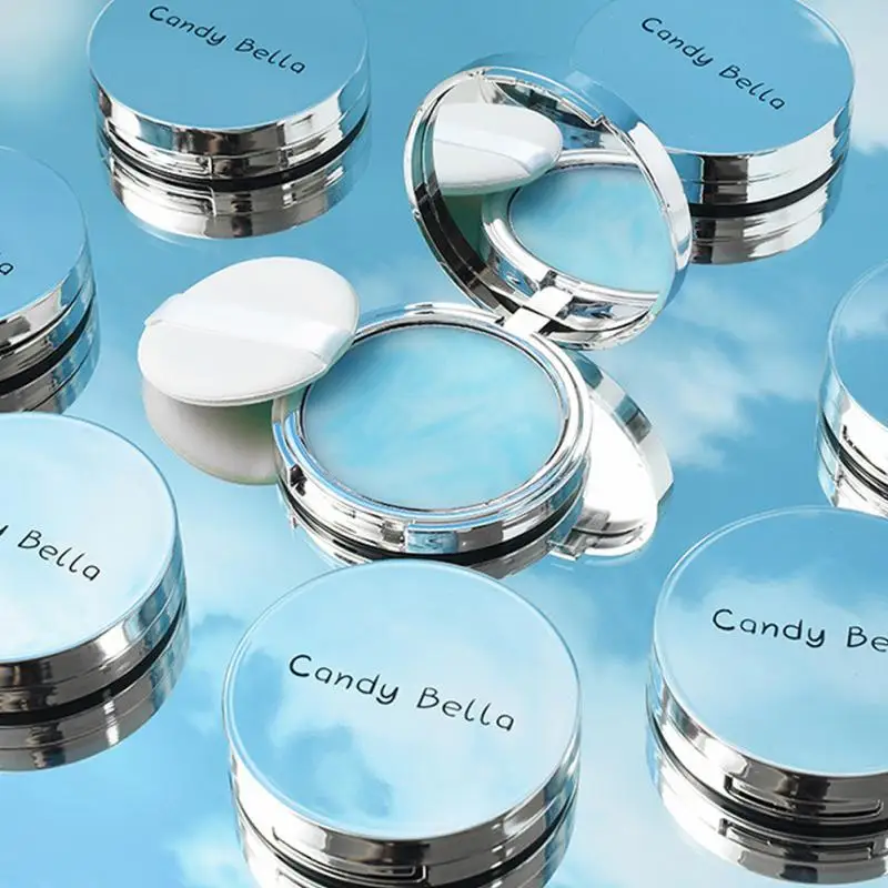 

Face Setting Powder Cushion Compact Oil Control Powder Exquisite Skin-friendly Smooth Finish Concealer Nature Long Lasting Women