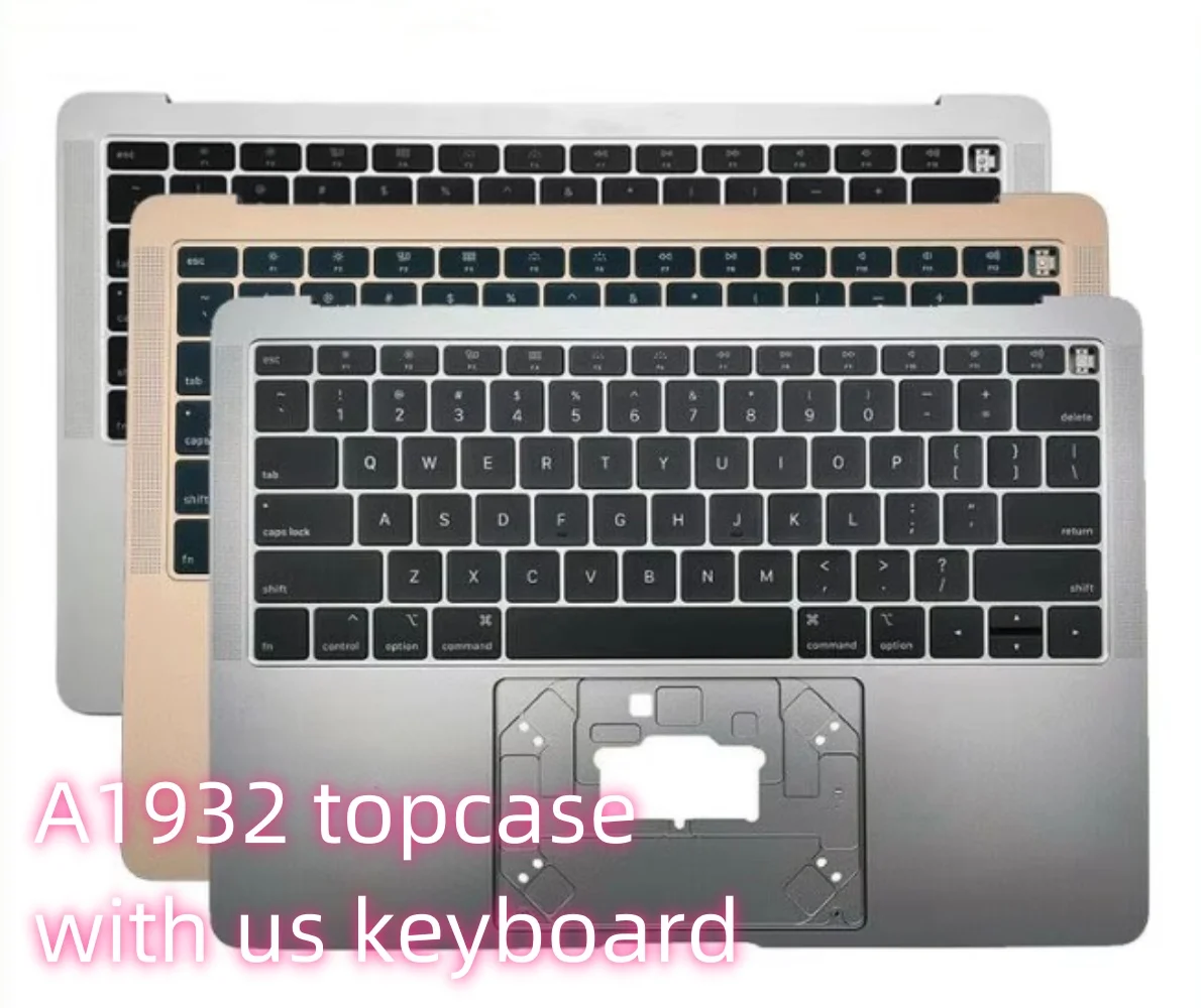 Original A1932 Top Case with US Keyboard For Macbook Air 13&quot Topcase Grey Silver Rose Gold EMC 3184 2018 2019