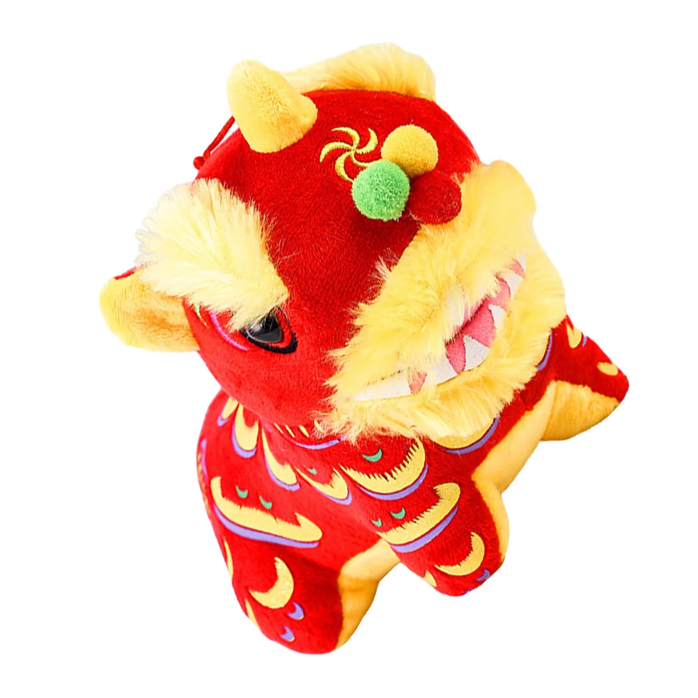 

Toy Plush New Year Dance Chinese Animal Stuffed Dragon Puppet Car Figurine Children Dashboard Red Mascot Pillow Toys King Spring