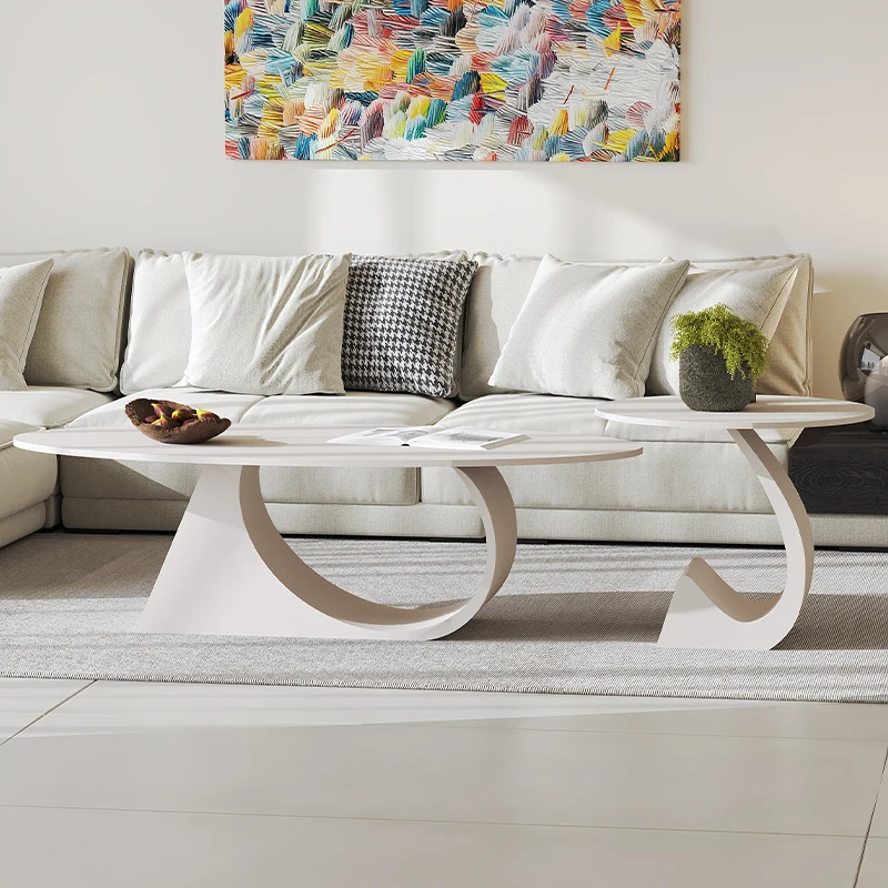 

Nordic Small Dressing Table Living Room Luxury Accent Table Modern Slate White Manicure Stoliki Kawowe Minimalist Furniture