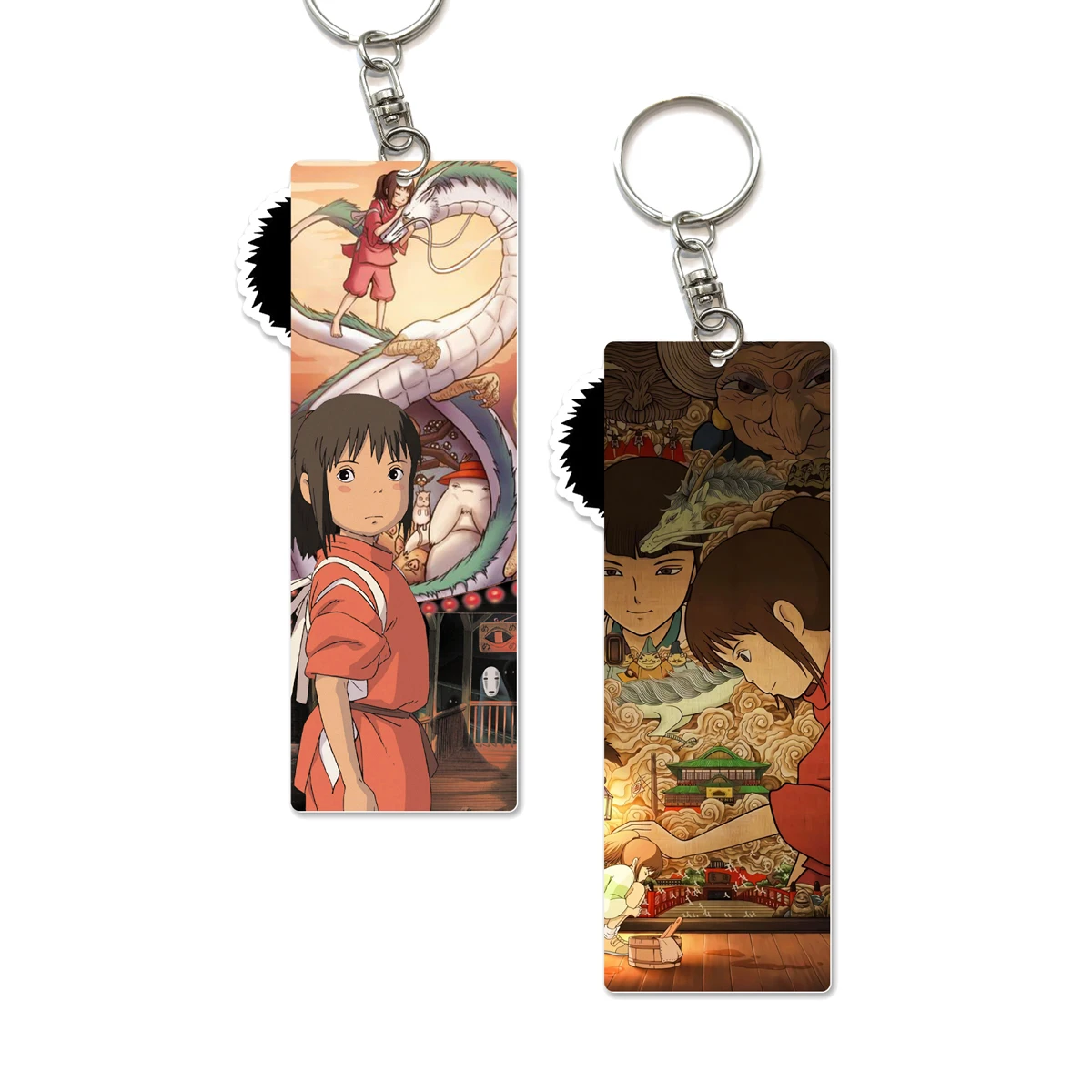 

Japanese Anime Spirited Away Keychain For Women Men Teens Bags Cars Keyring Holder Charm Key Chain Anime Accessories
