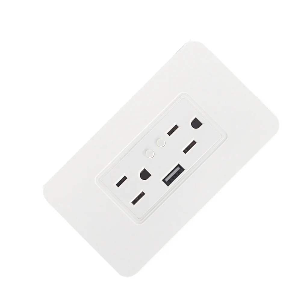 

Умная розетка с Wi-Fi и 2 розетками, 1 USB-порт