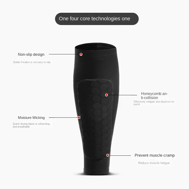 

Protective Shields Sports Gear Shin Sleeves Protector Shank Guards Football 1 Shinguards Soccer Leg Honeycomb Legging