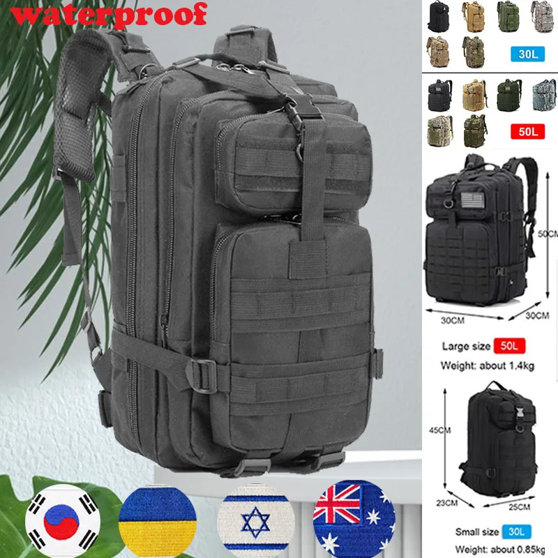 

Oulylan Camping 30L/50L 900D Nylon Tactical Backpack Waterproof Trekking Hunting Bag Outdoor Military Rucksacks Tactical Bags