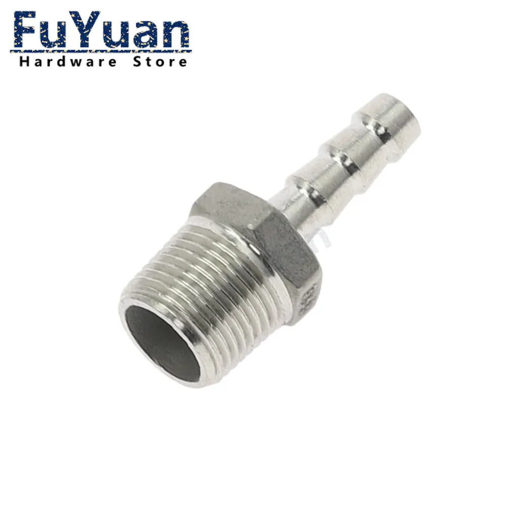 

Штуцер для труб BSP, нержавеющая сталь 304, 1/8"-1/2", для шлангов 6-12 мм