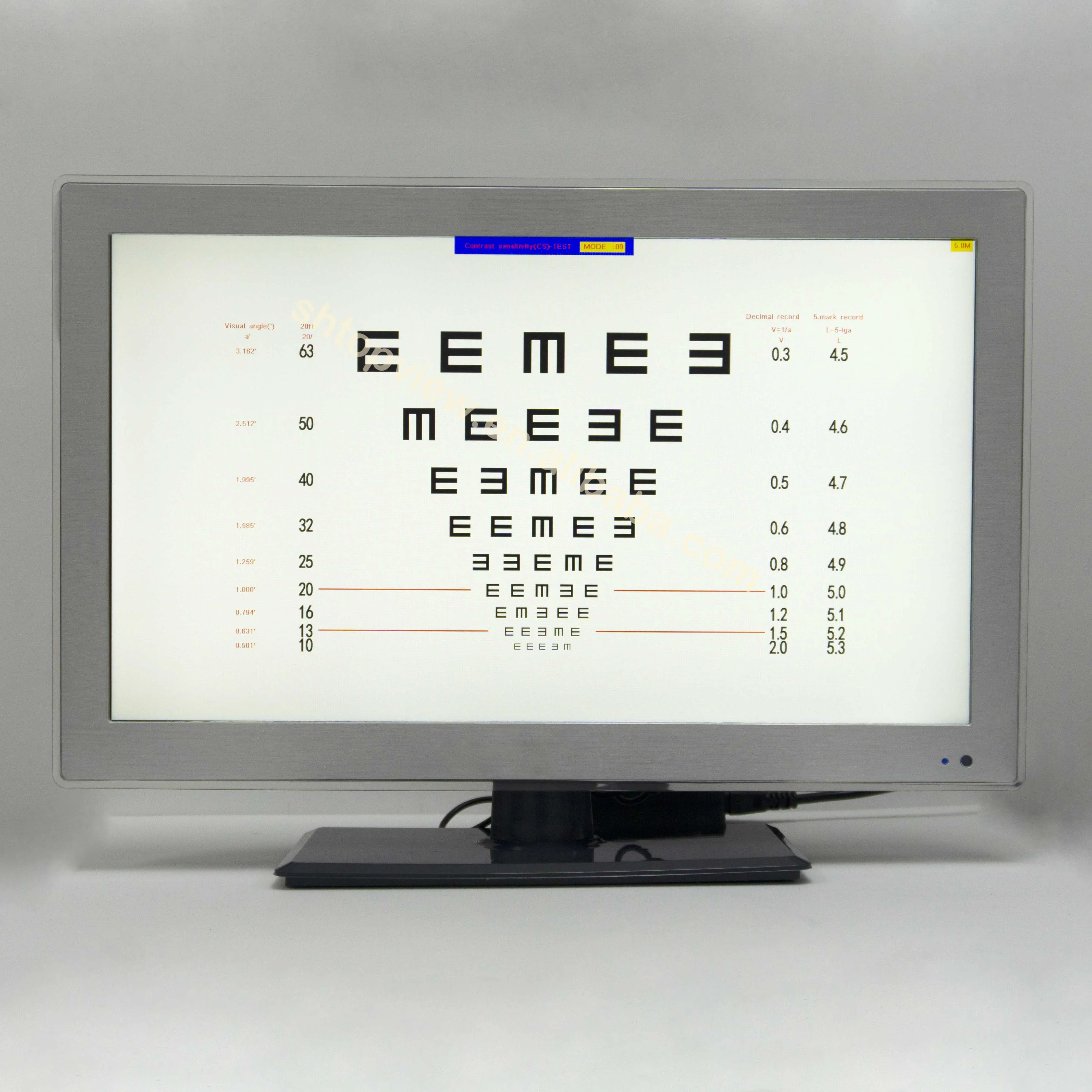 21 5-дюймовый ЖК-экран таблица тестирования глаз автоматическое экзамена зрения