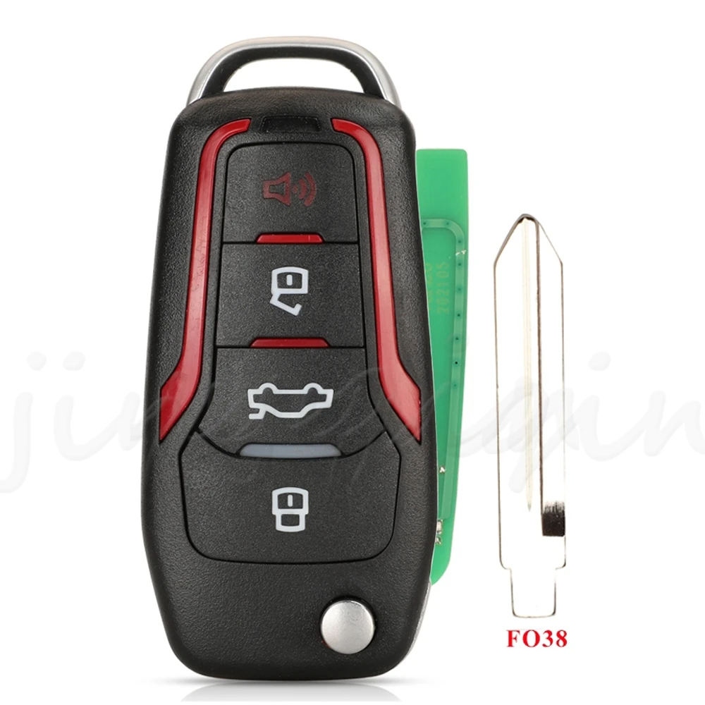 

JYQ модифицированный дистанционный автомобильный откидной ключ 315 МГц 433 МГц для Ford F150 Explorer Focus Edge Escape Ranger Mustang Flex Mercury Lincoln