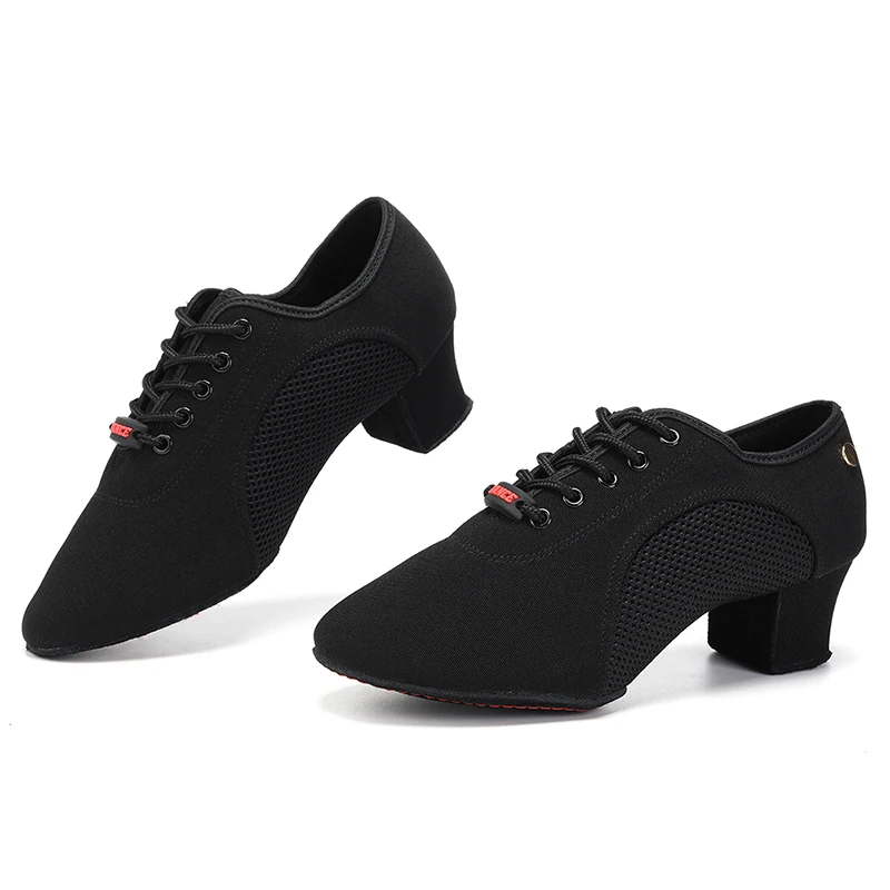 HROYL Dance-Shoes Ballroom Latin Dance Shoes For Women Ladies Girls Jazz Tango Dancing Shoe Performance Salsa Practise Shoe