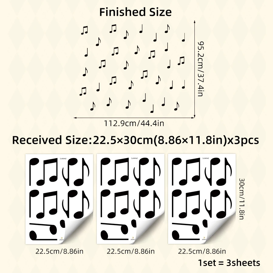 

Настенные наклейки BRUP для музыкальной комнаты