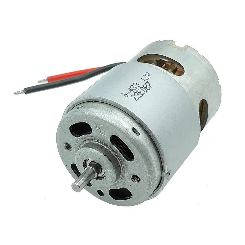 Фото Электродвигатель NICHIBO RS-755-8512, постоянный ток 6В-14.4В, 12В, 19300 об/мин, высокоскоростной, мощный, с передним шарикоподшипником, для самодельных дрелей и садовых инструментов. №4