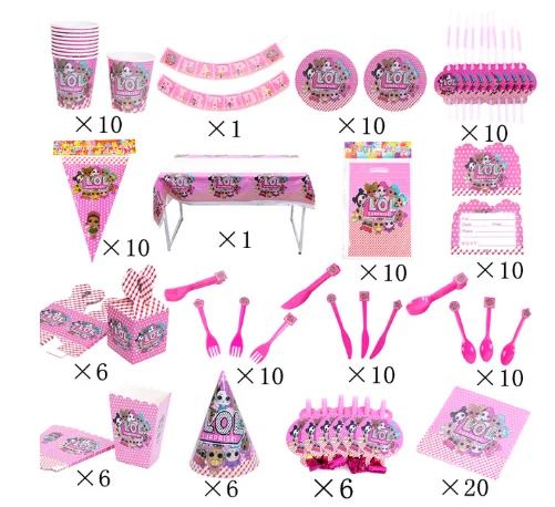 Дешево Кукла сюрприз LOL, вечерние НКИ, украшение для детского дня рождения, игрушечный костюм, мультяшная аниме-фигурка, одноразовая посуда, рождес... Купить Кукла сюрприз LOL, вечерние НКИ, украшение для детского дня рождения, игрушечный костюм, мультяшная аниме-фигурка, одноразовая посуда, рождес...