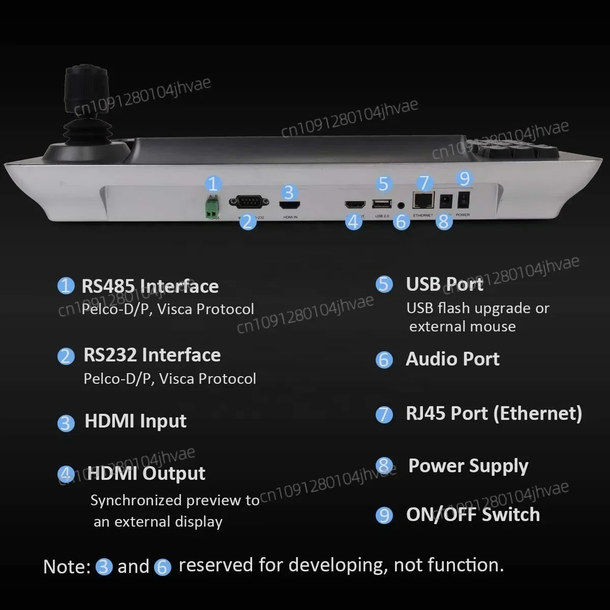 Фото Горячая сенсорная IP-камера MYtech Android CCTV Ptz-контроллер YCV-41BP(T) с функцией декодирования №4