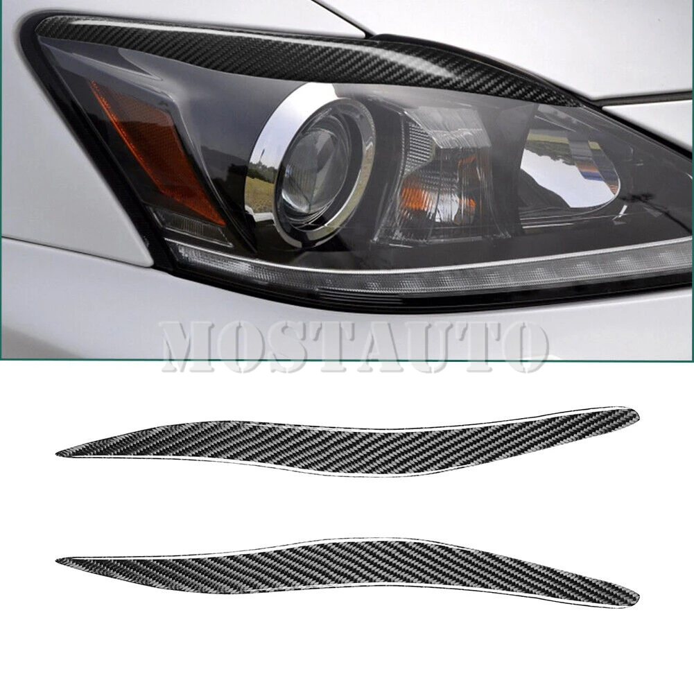 

Мягкая крышка для фар из углеродного волокна для Lexus IS250 IS300 IS350 2006-2012 2 шт. (2 цвета)