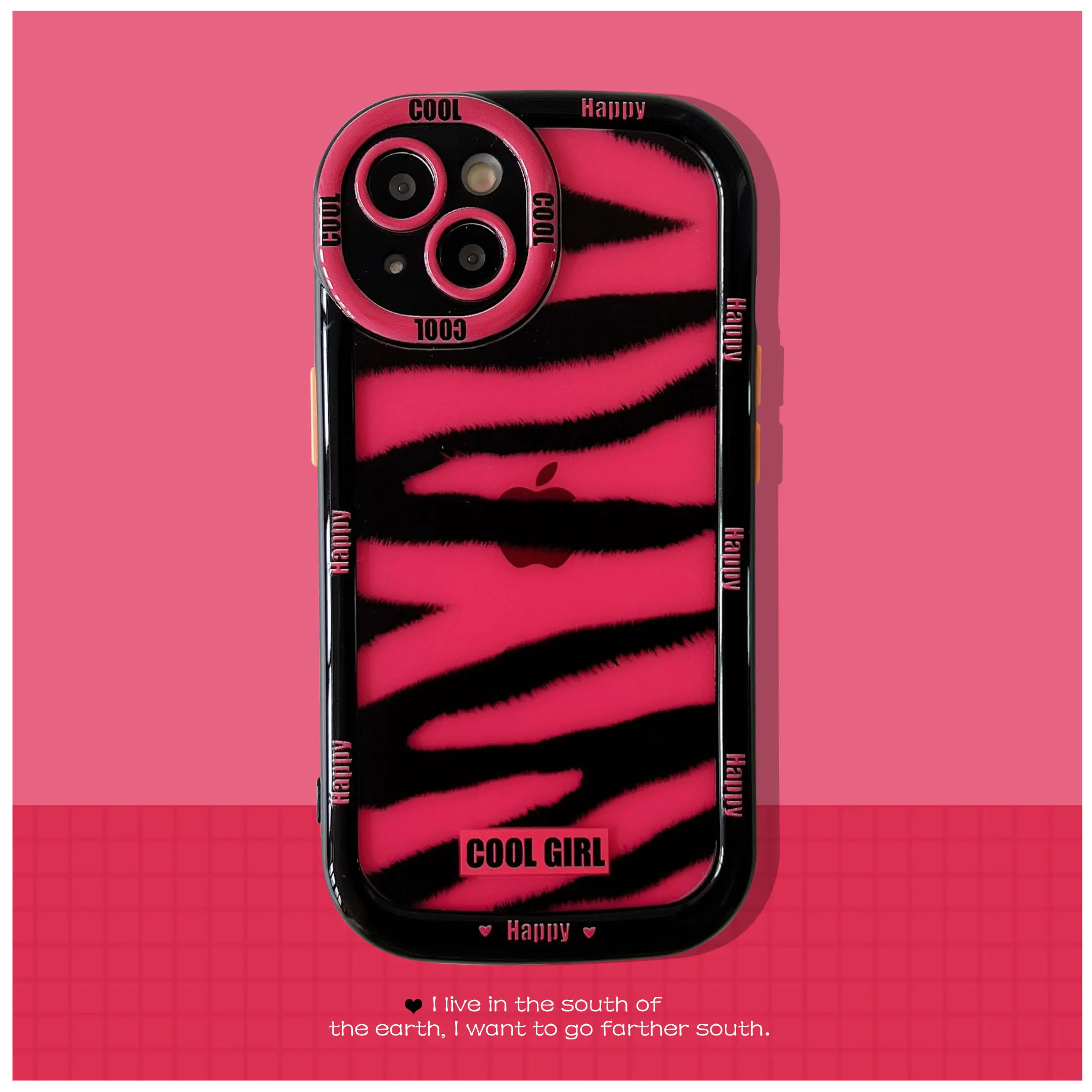 Черный, красный чехол в стиле зебры для iphone 14, 13, 12 Pro Max, 11, 11Pro Max, Модный чехол для девочек для iphone 14 promax (art.: 3920c030ac5bb) - 3920c030ac5bb