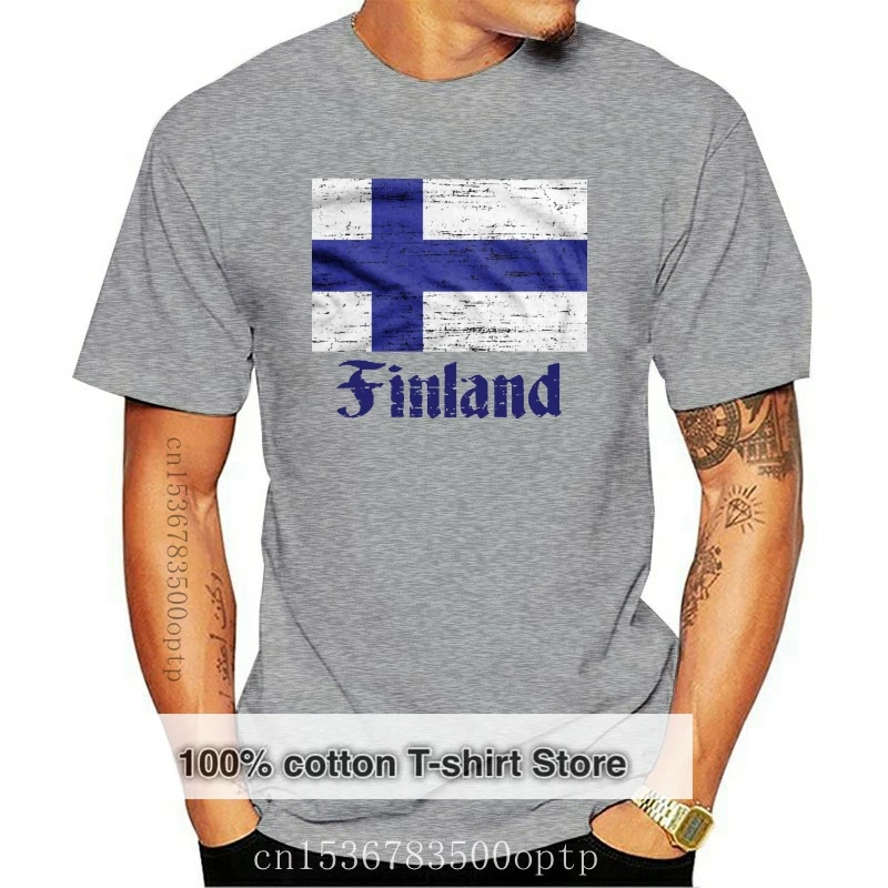 

Финский флаг страны-Suomi, финский флаг, Мужская футболка