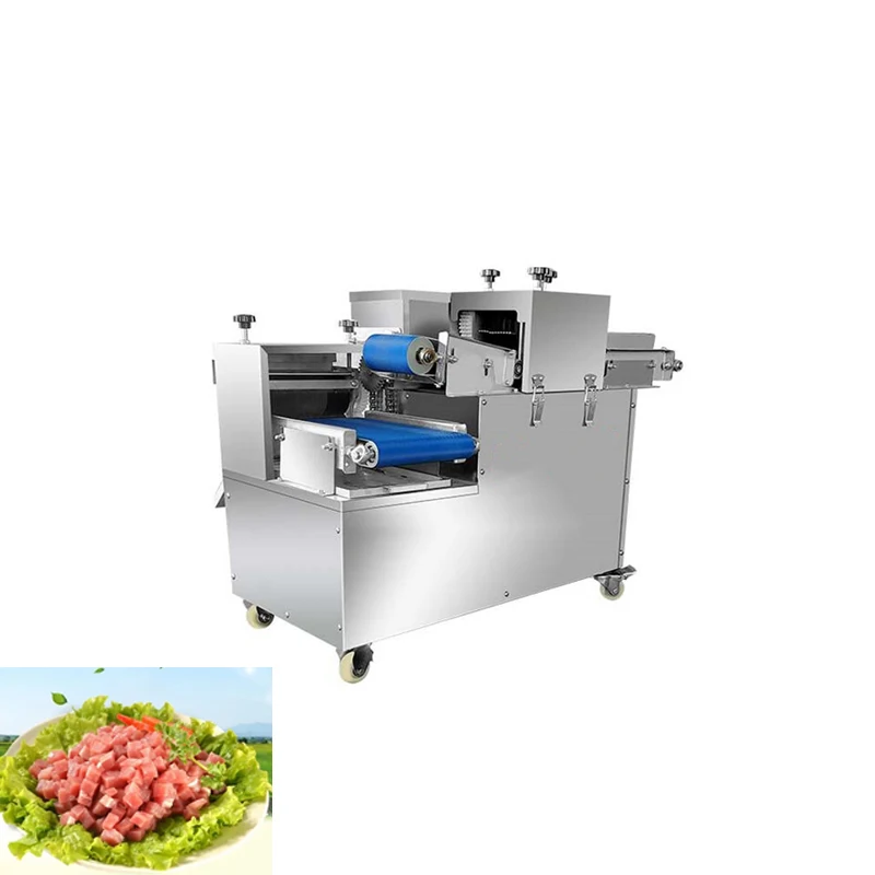

Fully Automatic Beef, Pork, Chicken Breast Meat Dicer, One Cut 110V 220V