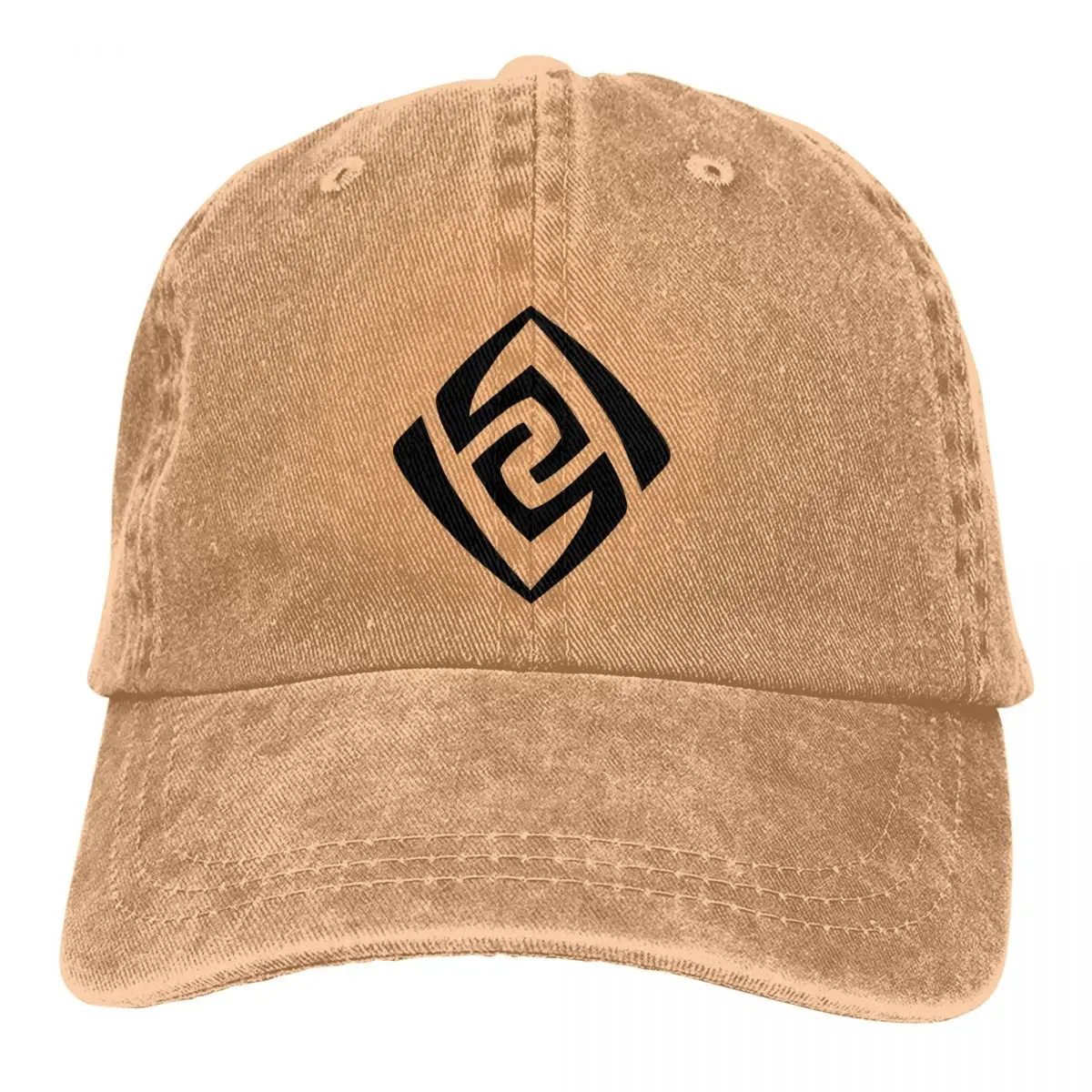 

Washed Men's Baseball Cap Geo Trucker Snapback Caps Dad Hat Genshin Impact Game Golf Hats