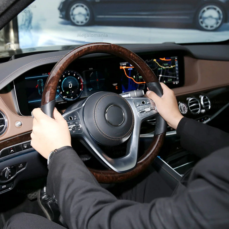 Рулевое колесо для Maybach Wood S300 S320 S500 G500 G55 G350 W222 W213 W221 W205 W204 E320 E200 полное рулевое