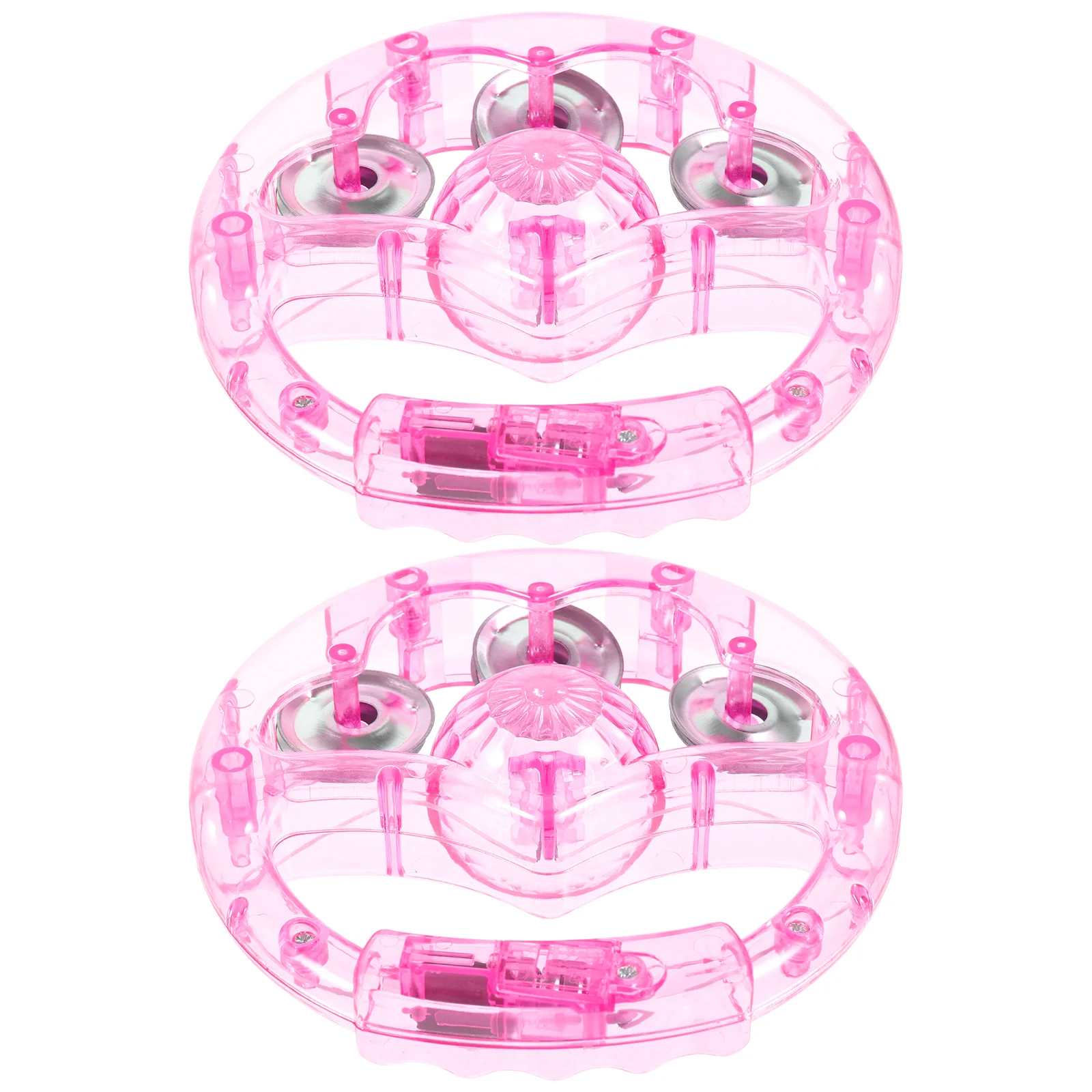 2 шт. вспышка-погремушка музыкальный инструмент ручной бубен светящиеся бубни