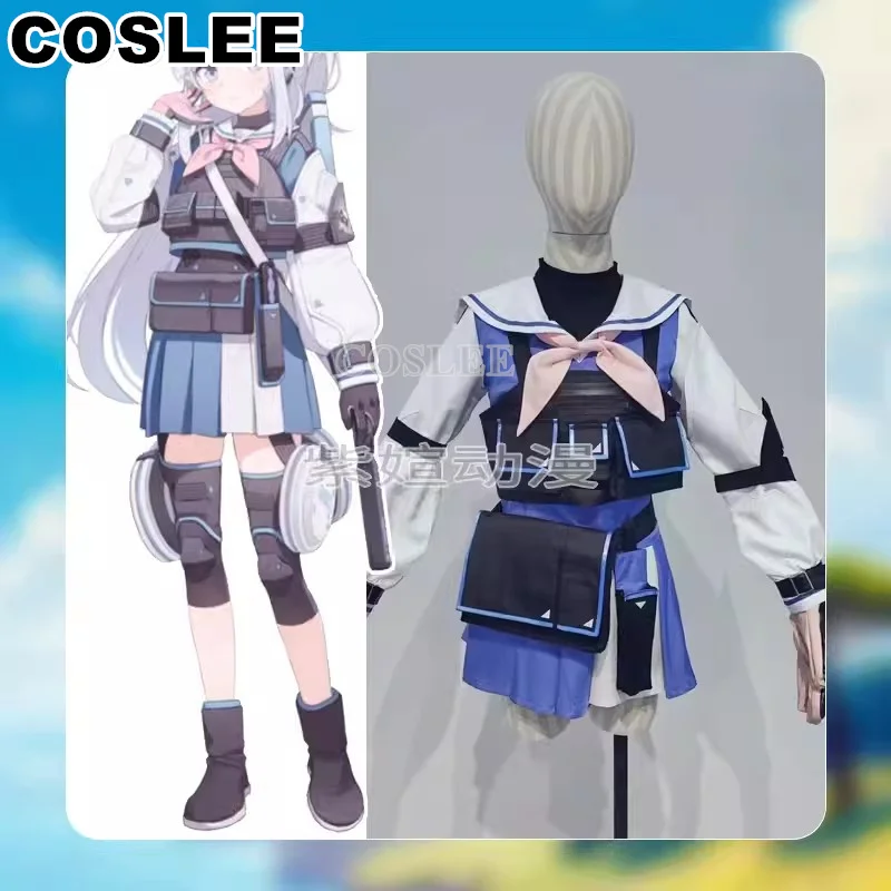 COSLEE голубой архив Tsukiyuki Miyako косплей костюм милый кролик Униформа платье Хэллоуин