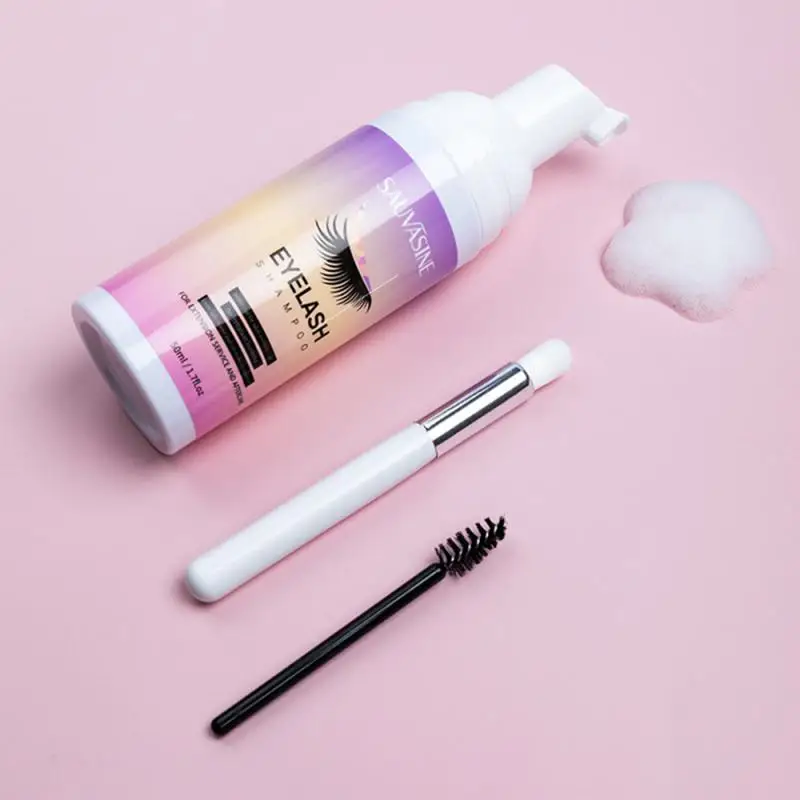 

High Quality Shampoo Foam Cleanser Extend Detergent Personal Care Eyelash Shampoo Clean Grease Dust-proof Eye Care Best Seller