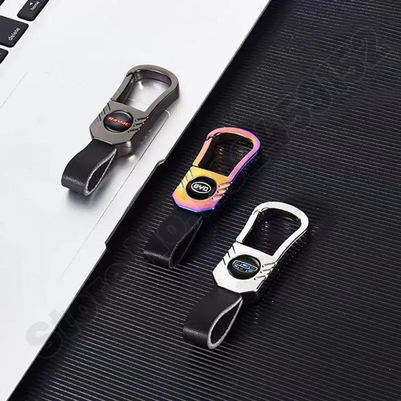 

Брелок для ключей Land Rover, модный Автомобильный держатель для ключей из цинкового сплава с ярким кожаным логотипом, аксессуары в подарок