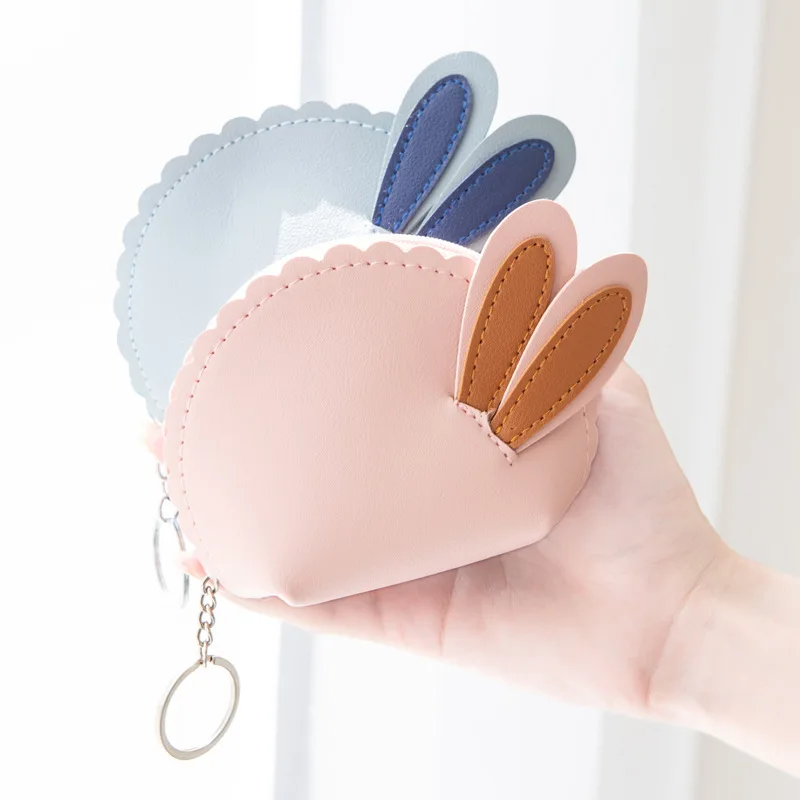 

New Mini Wallet Ladies Cute Small Wallet Carry Key Chain Coin Purse Card Holder Women's Bag 2022 Trend Free Shipping Promotion