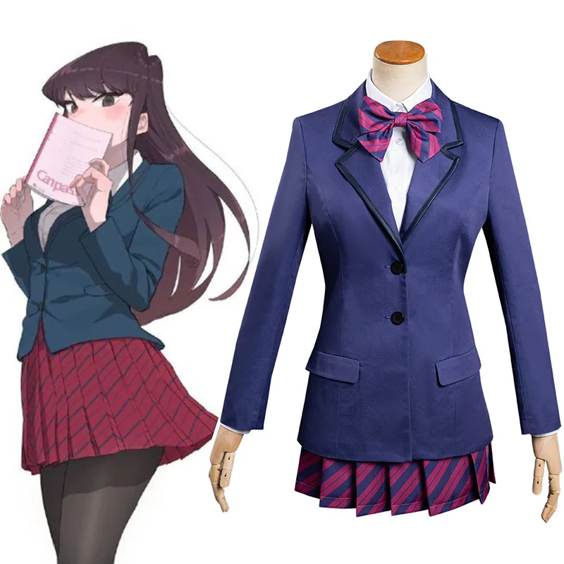 

Komi Can't Communicate Uniform Shouko Komi Cosplay Costume Skirt Set Najimi Osana Tadano Hitohito High School Suit Halloween