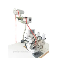 choice gc5114exdmc computerized elastic metering auto tape cutter reentry small cylinder bed overlock sewing machine