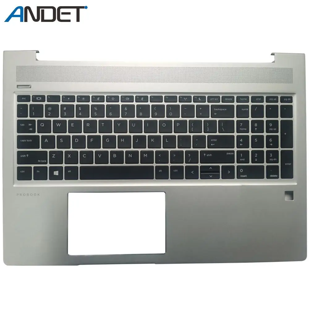 

Новая Оригинальная подставка для ноутбука HP Zhan66 Pro 15 G2 G3 Probook 450 455 455R G6 G7, верхняя крышка, английская клавиатура