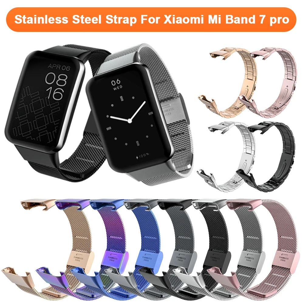 

Браслет из нержавеющей стали для Mi Band 7 pro, браслет для Xiaomi Mi Band 7 pro