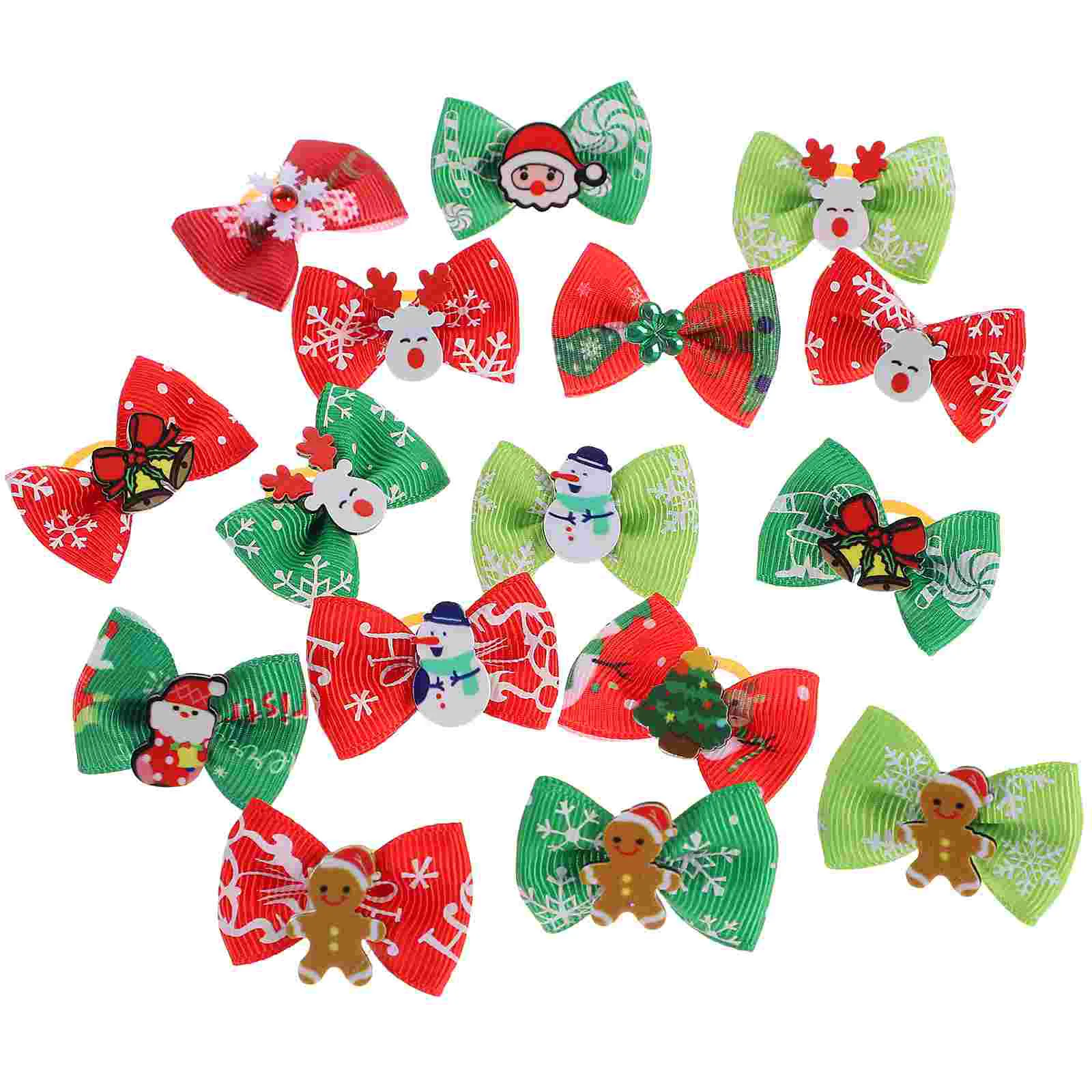 

Hair Dog Pet Bows Christmas Bands Accessories Tiesbow Dogs Rubber Puppytie Band Girl Rope Ring Grooming Headband Clips Holder