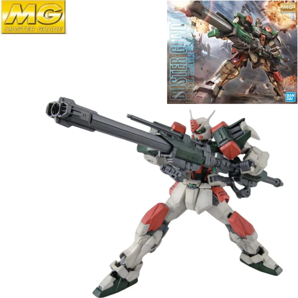 

Фигурки героев аниме Bandai Buster Gundam GAT-X103 MG 1/100, оригинальные игрушки в подарок