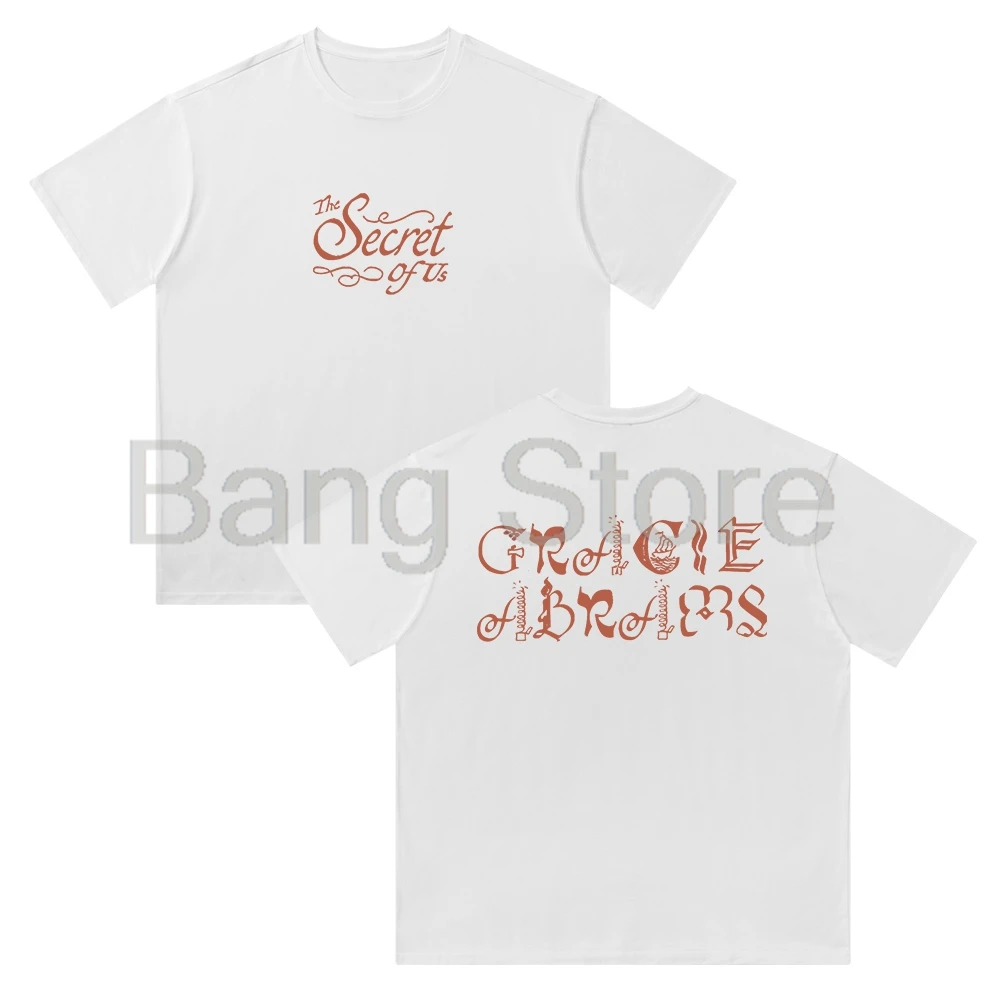 Хлопковая футболка Gracie Abrams Merch The Secret of Us унисекс топы с круглым вырезом и